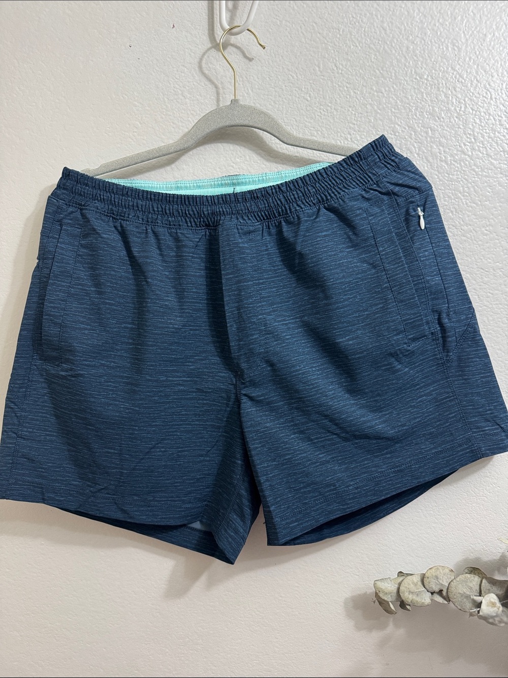 Birddogs Navy Outer with Mint Liner Athletic Shorts